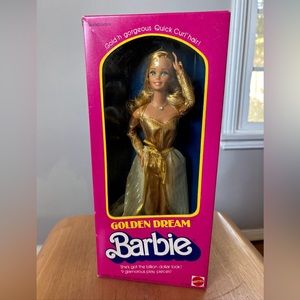 VTG Barbie NRFB 1980 GOLDEN DREAM BARBIE Doll w/INTERNATIONAL BOX #1874 RARE